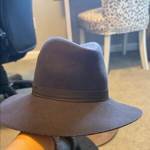 Janessa Leone Charcoal Fedora Hat
